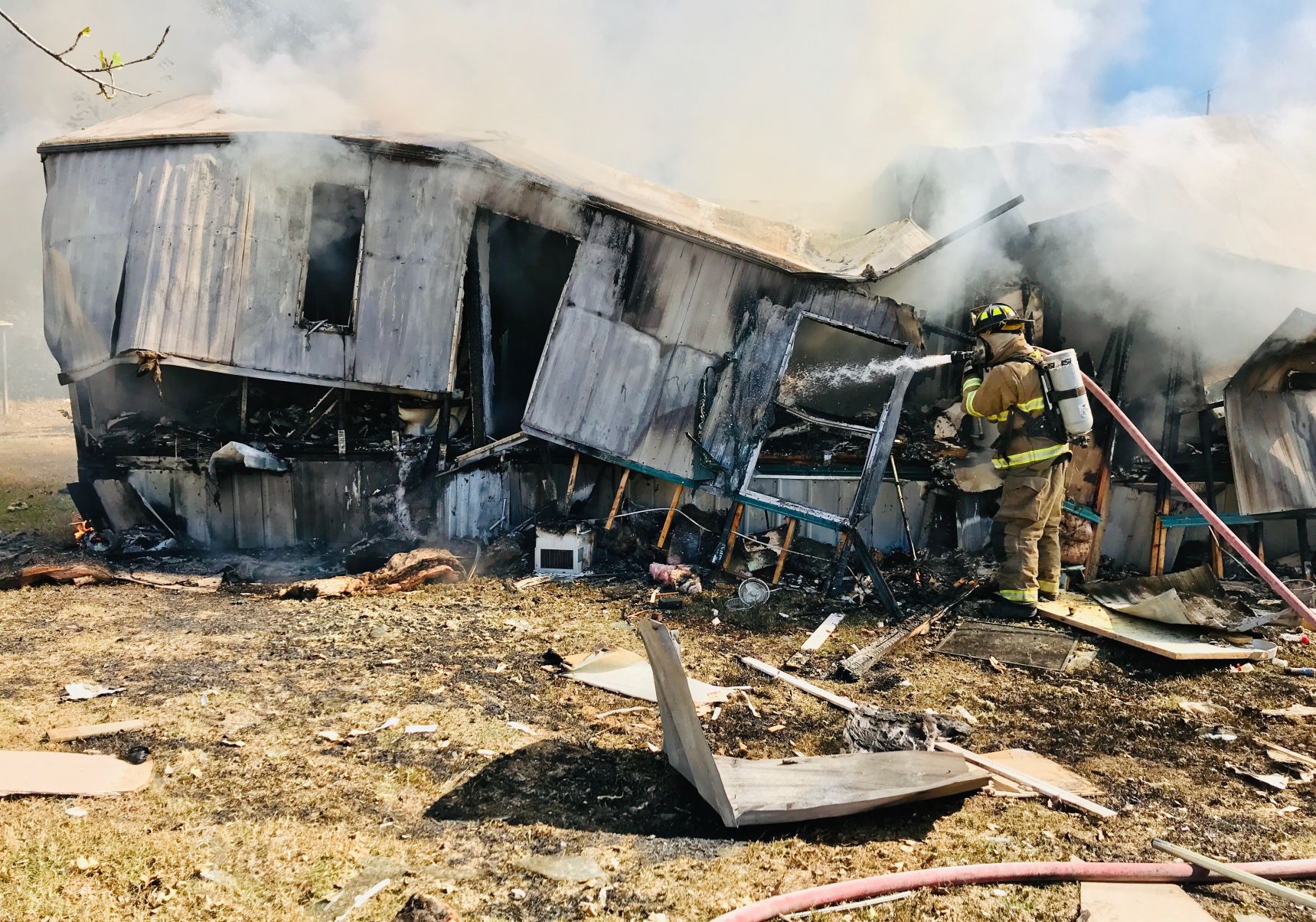 One injured in house fire